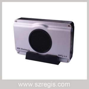 High Speed USB3.0 to SATA HDD Enclosure Built-in 8cm Cooling Fan
